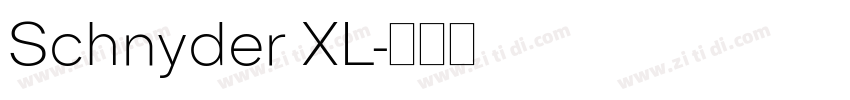 Schnyder XL字体转换